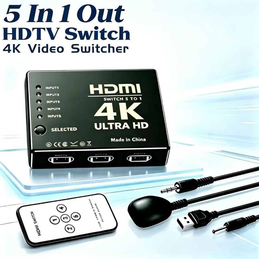 Esports Gaming Hub - Przełącznik HDMI 4K 5 Wejść 1