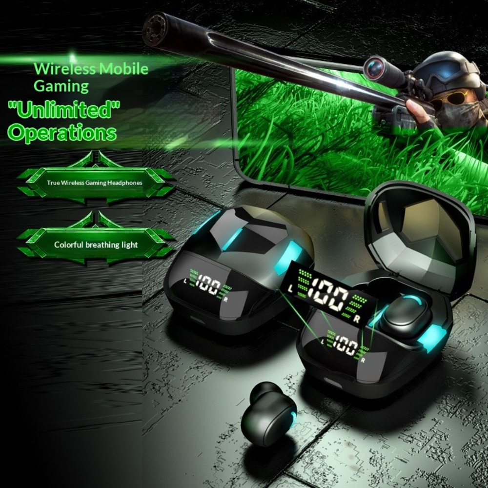 Esports Gaming Mobile - Wyświetlacz poziomu naładowania baterii słuchawek Bluetooth