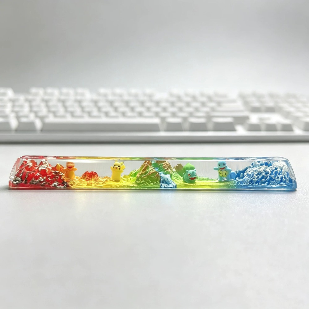 Keyboard Tenkeyless - Trójwymiarowa nakładka na klawisz Pokémon Eevee