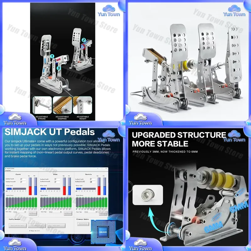 Esports Gaming Setup - Pedały Simjack NEW UT do symulatorów