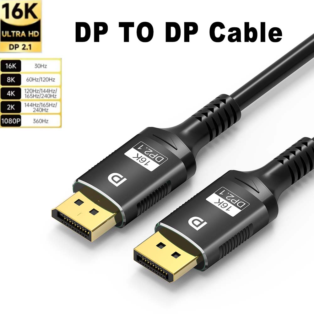 Gaming Speaker 2.1 - Kabel 16K DisplayPort 2.1, kabel Display