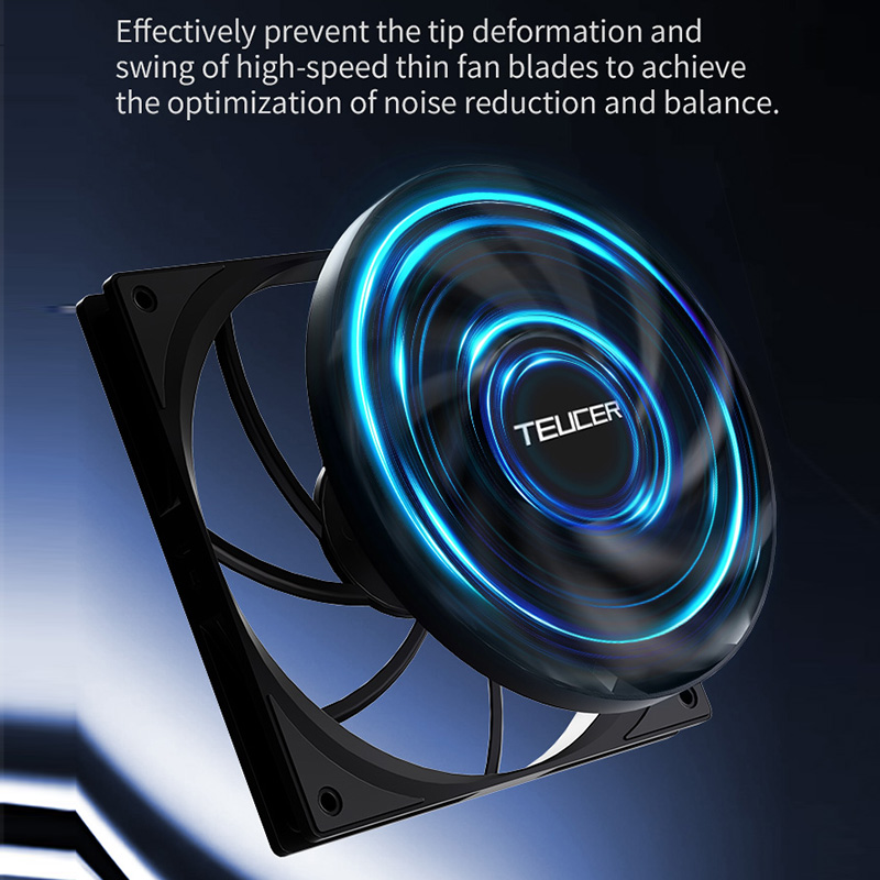 TEUCER F14015 SLIM 140mm PWM C – Esports Gaming Fan recenzja i cena