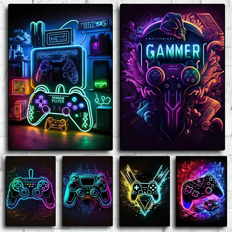 Nowoczesny neonowy pop-artowy  – Esports Gaming Youtube recenzja i cena