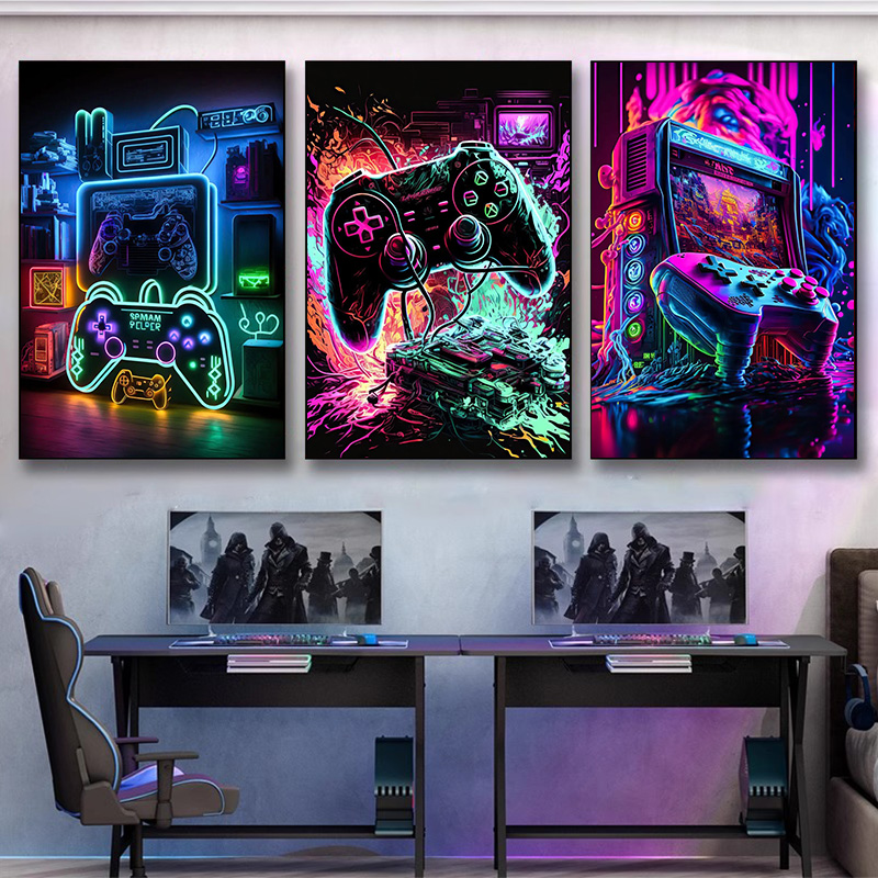 Nowoczesny neonowy pop-artowy  – Esports Gaming Youtube recenzja i cena