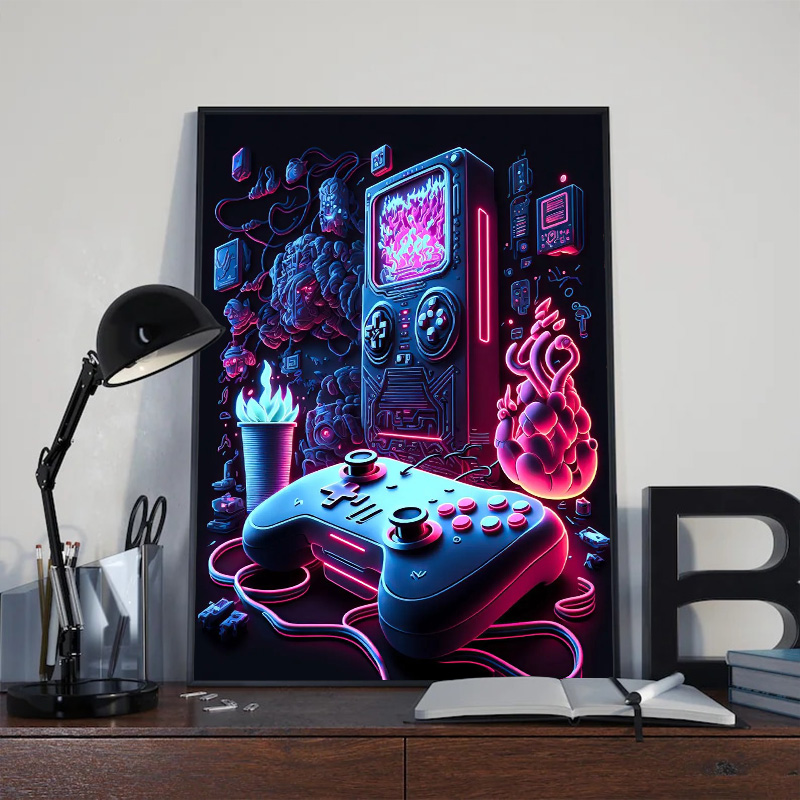 Nowoczesny neonowy pop-artowy  – Esports Gaming Youtube recenzja i cena