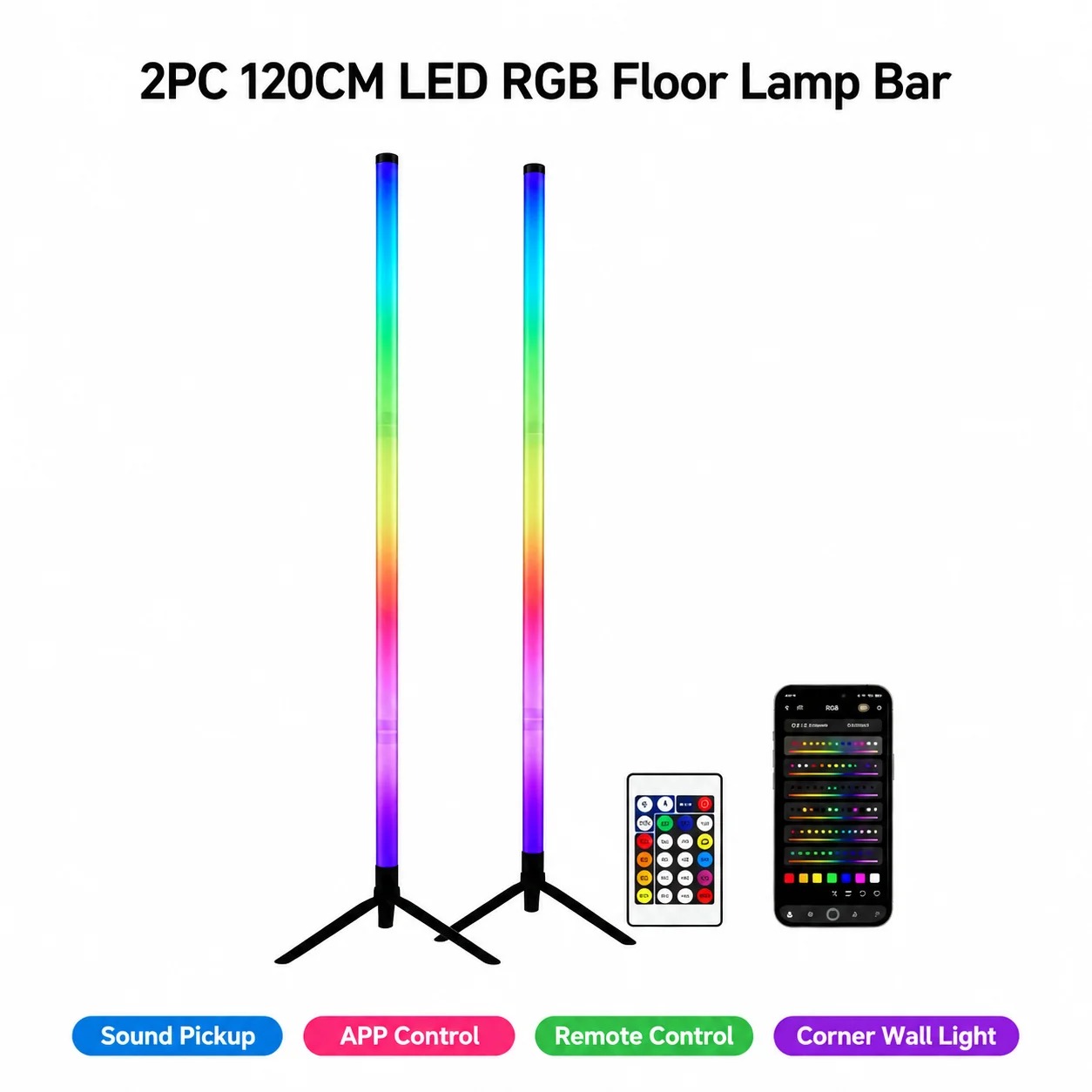 Lampa podłogowa narożna RGB 12 – Esports Gaming Setup recenzja i cena