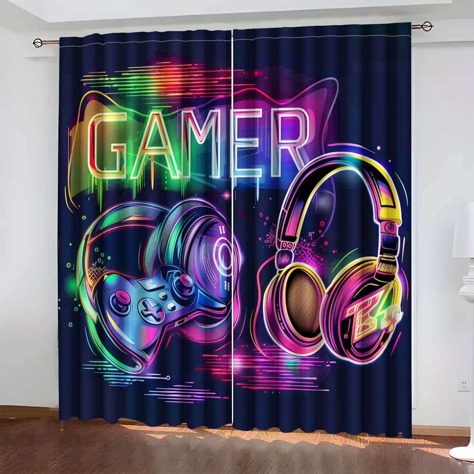 Zasłony dla graczy z neonowym  – Esports Gaming Youtube recenzja i cena