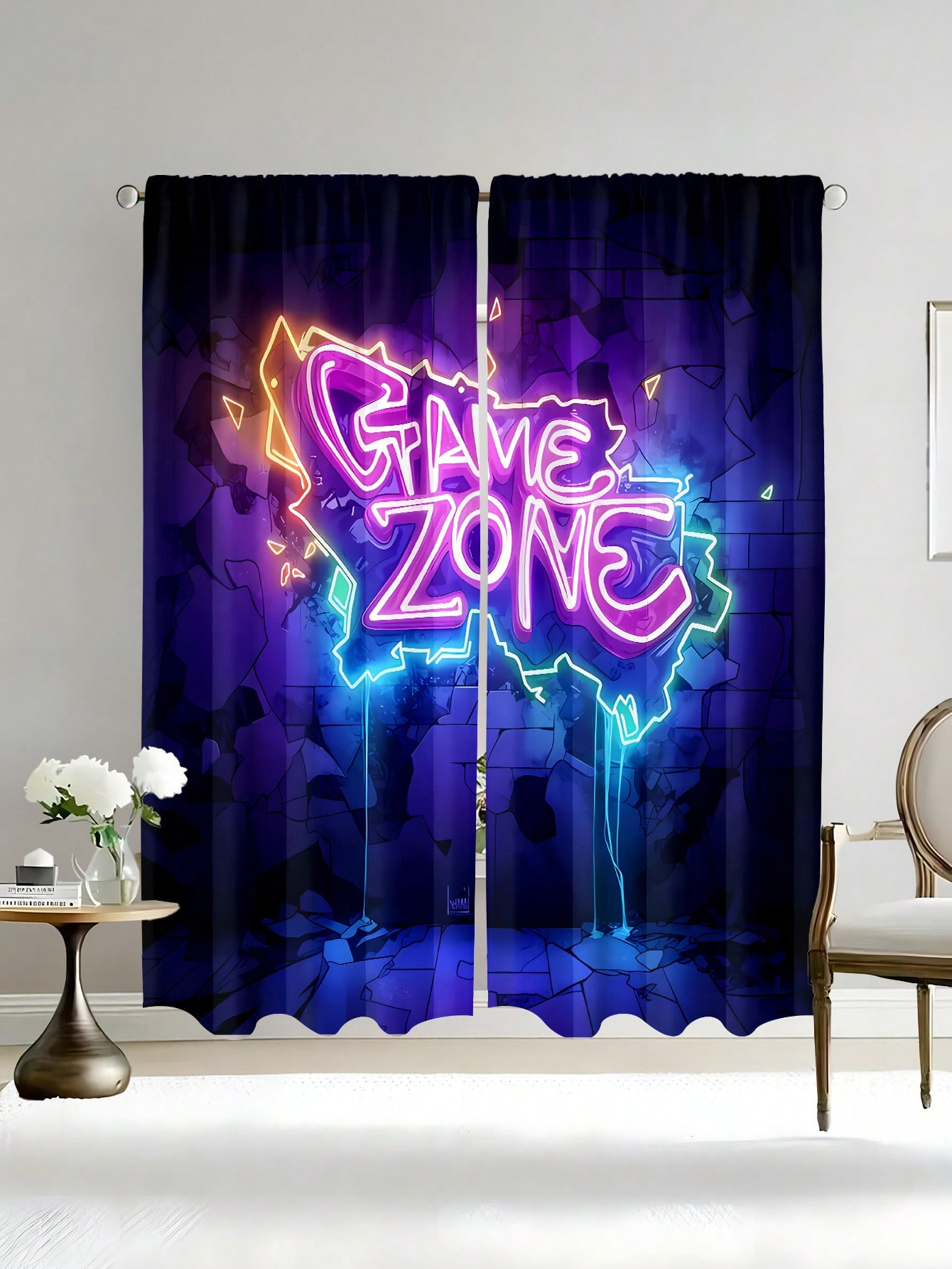 Zasłona Neon Game Zone, zaciem – Esports Gaming Youtube recenzja i cena