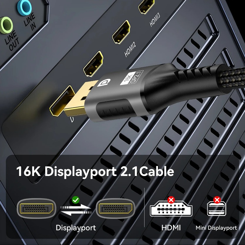Kabel DisplayPort DP 2.1 80Gbp – Gaming Speaker 2.1 recenzja i cena