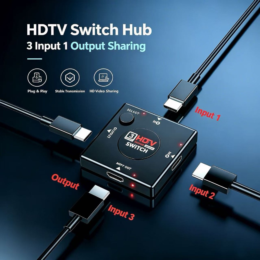 Przełącznik HDMI 3x1, 3 wejści – Esports Gaming Hub recenzja i cena
