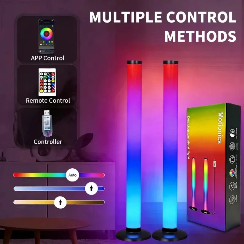 2 SZT. Lampa podłogowa RGB 120 – Esports Gaming Setup recenzja i cena