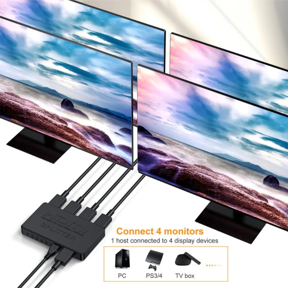 Przełącznik wideo 4x1 HDMI HD  – Esports Gaming Hub recenzja i cena