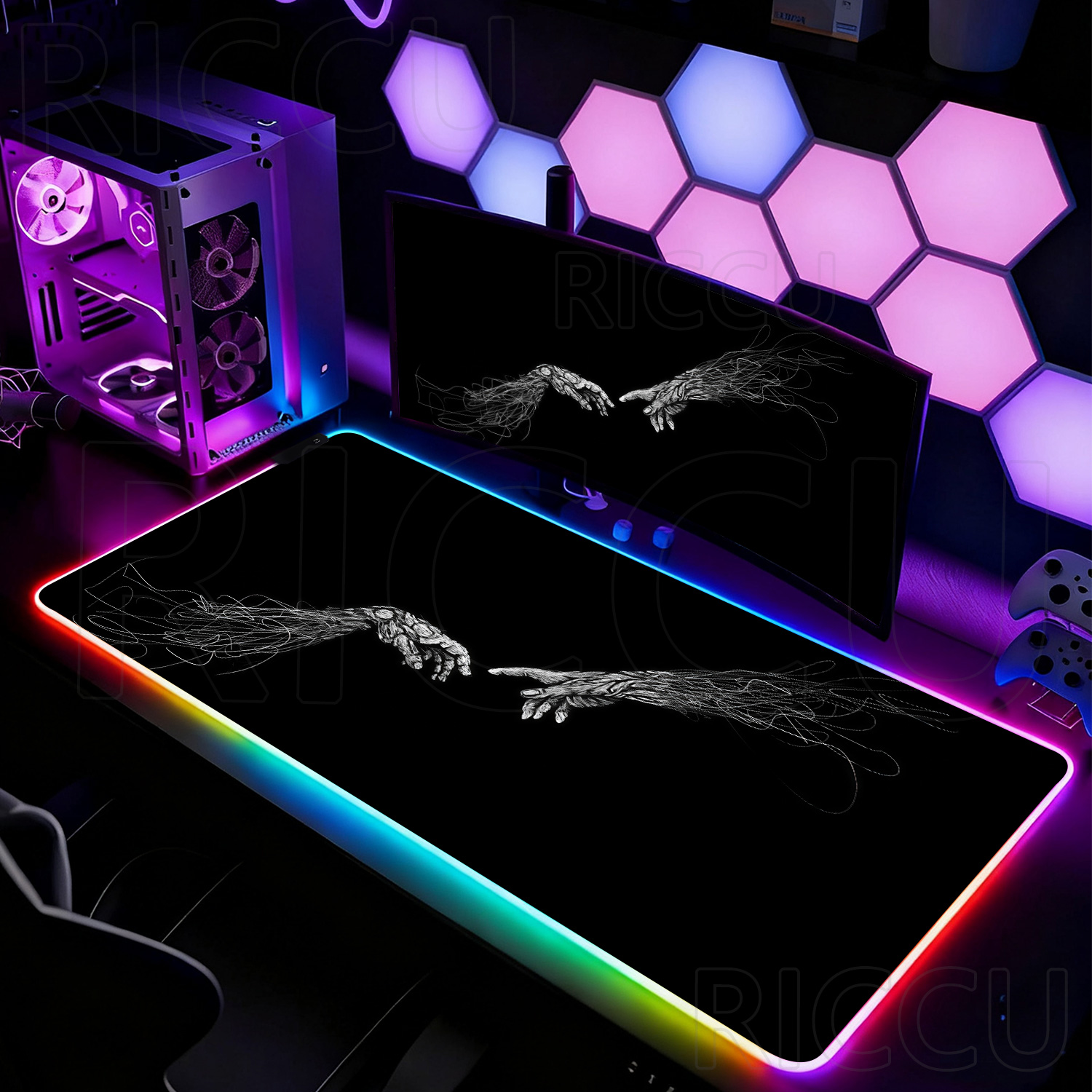 Podkładka pod mysz RGB XXL HD  – Esports Gaming Setup recenzja i cena